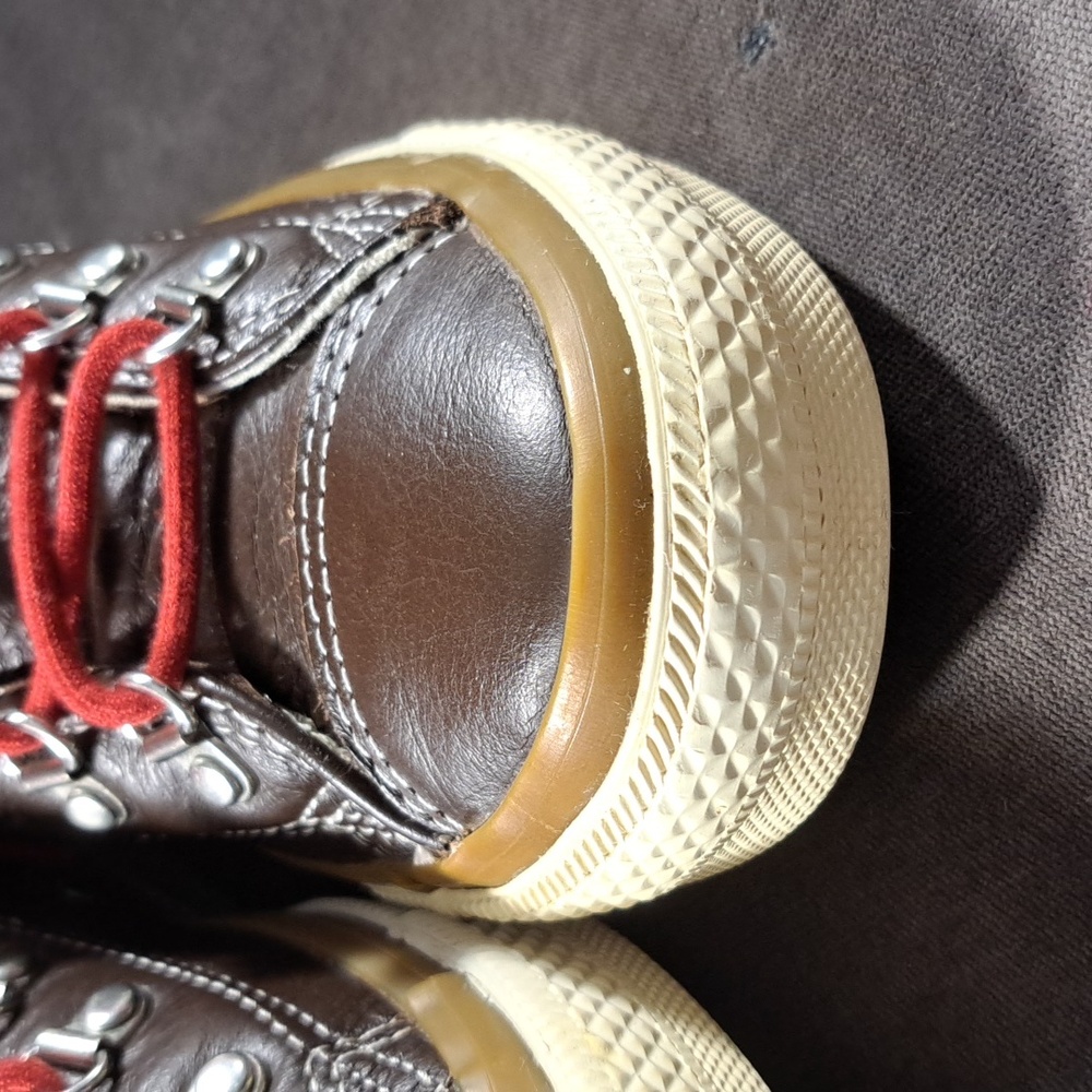 Converse Chuck Taylor All Star Hiker Hi Chocolate Leather Sneakers VG US 7.5 - Picture 5 of 16